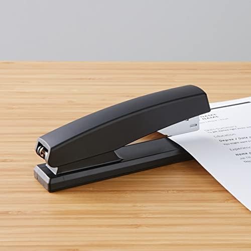 Basics Stapler with 1000 Staples, Office Stapler, 25 Sheet Capacity, Non-Slip