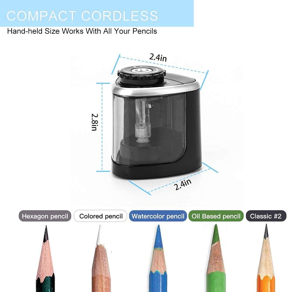 Pencil Sharpener Electric Pencil Sharpener for Kids, Blade to Fast Sharpen
