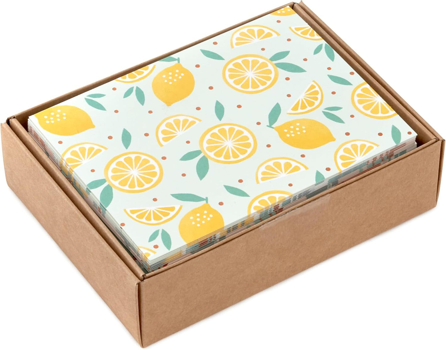 Hallmark Blank Cards Assortment, 24 Cards with Envelopes (Citrus, Greenery, Gingham, Strawberries) for Mother's Day, Any Occasion